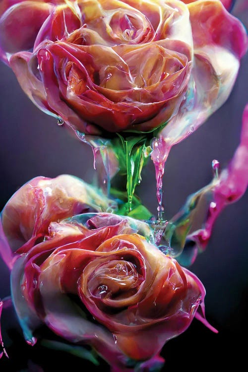 Red Roses Covered With Sweet Syrup III