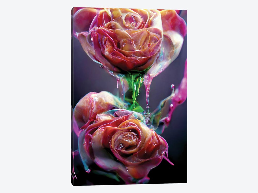 Red Roses Covered With Sweet Syrup III by Mike Kiev 1-piece Art Print