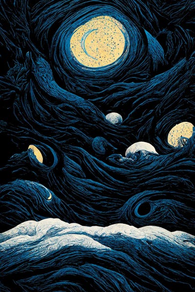 Starry Night Collection: Starry Night III by Mike Kiev