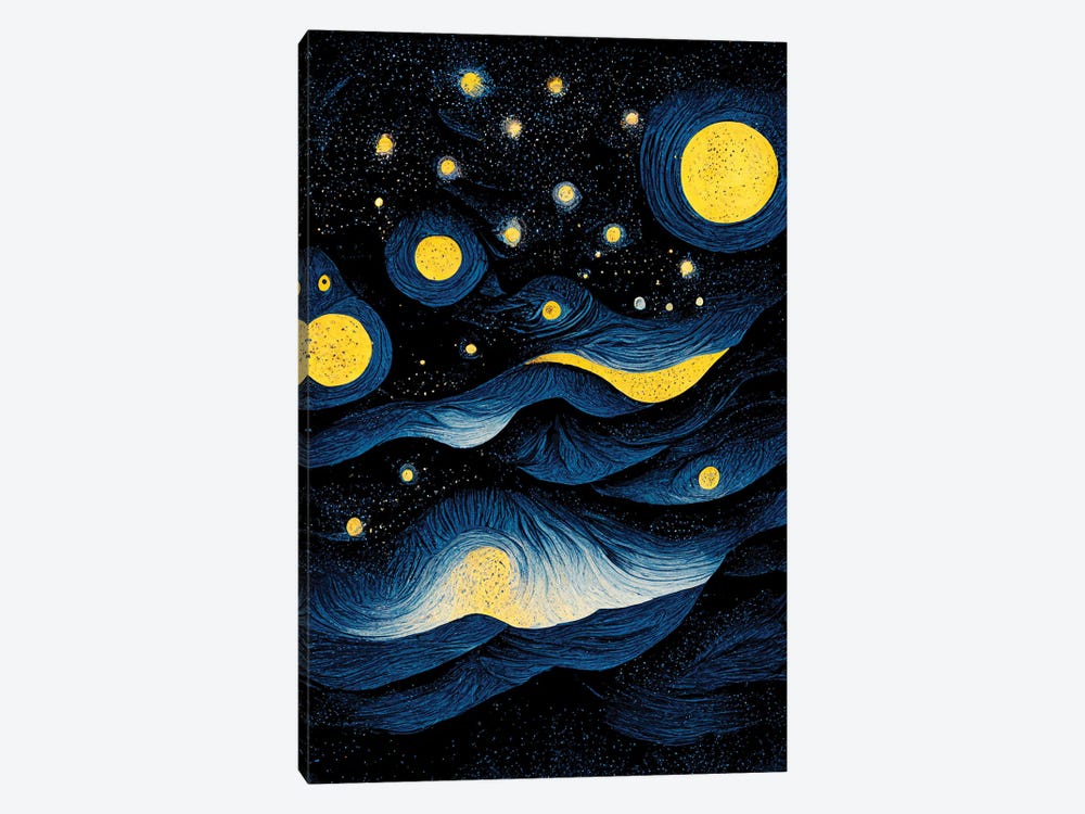 Starry Night IV by Mike Kiev 1-piece Canvas Artwork