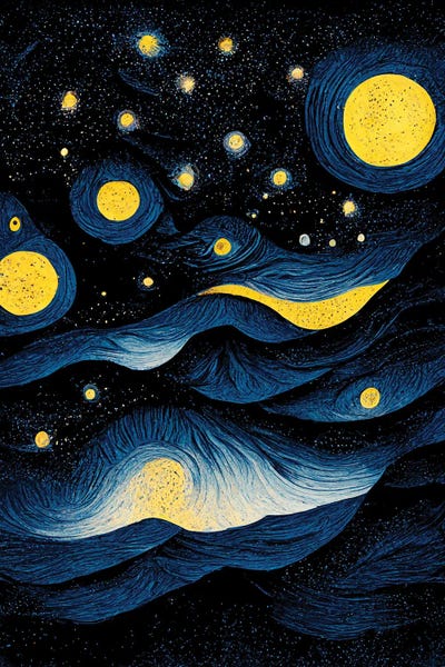 Starry Night Collection: Starry Night IV by Mike Kiev