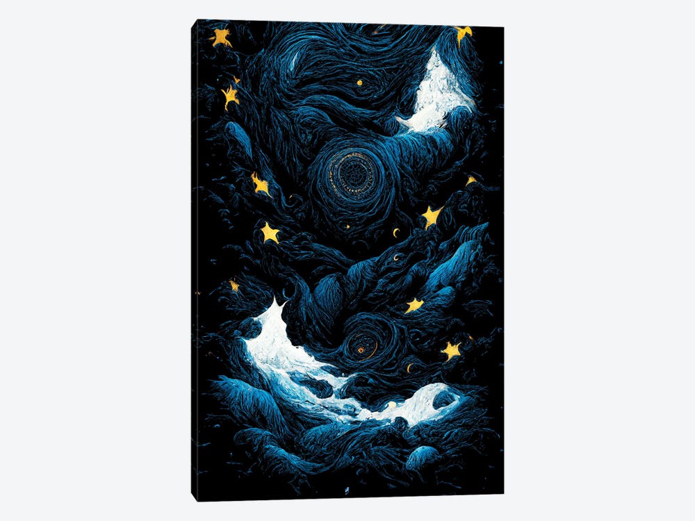 Starry Night V by Mike Kiev 1-piece Canvas Print