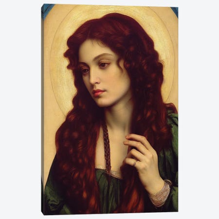 Madonna Painting Canvas Print #MII386} by Mike Kiev Canvas Wall Art