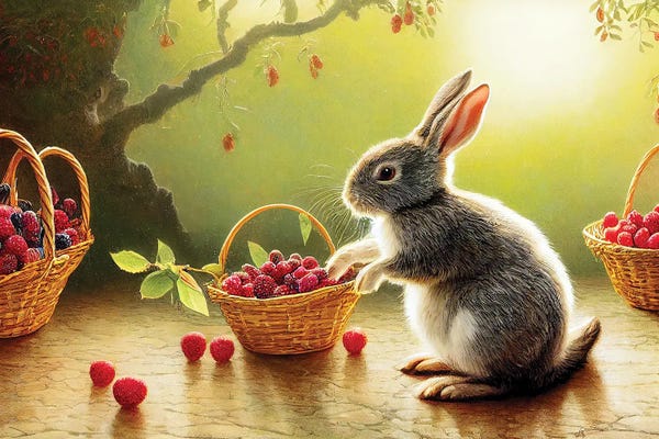 Mike Kiev: Rabbit And Berry II by Mike Kiev