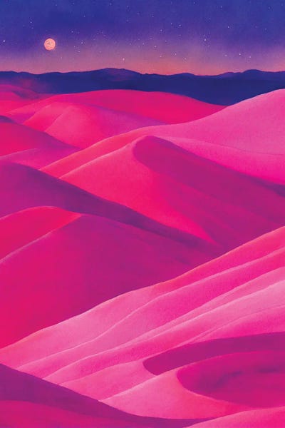 Blue: Pink Desert by Mike Kiev