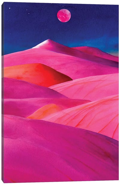 Pink Desert II Canvas Art Print - Mike Kiev