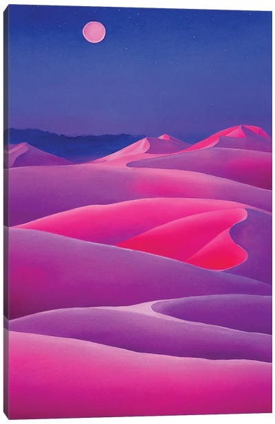 Pink Desert III Canvas Art Print - Mike Kiev