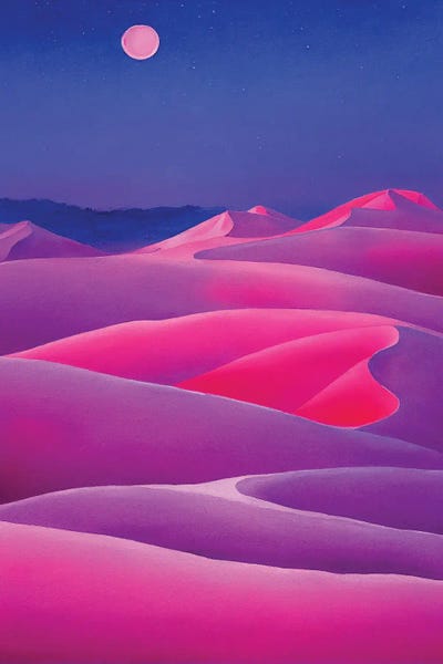 Blue: Pink Desert III by Mike Kiev