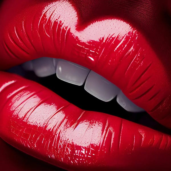 Gifts Inspired by Red: Red Lips by Mike Kiev