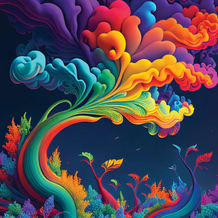 Magic Rainbow Tree I