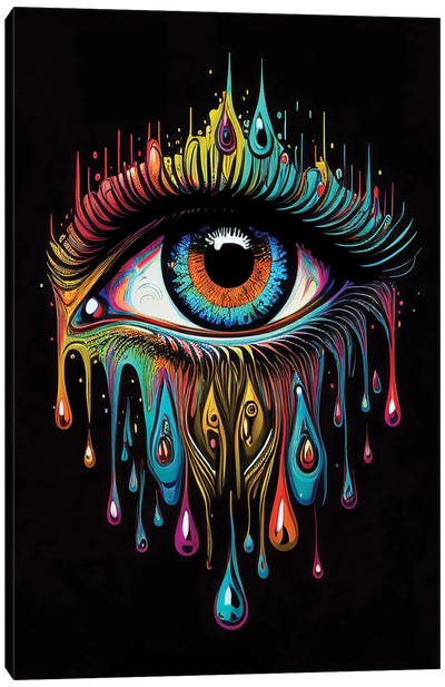 Magic Eye Canvas Art Print - Eyes
