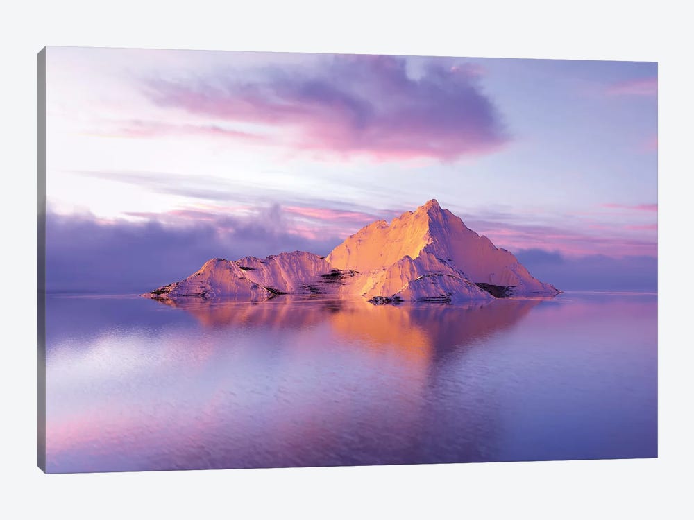 Frozen Mountains In The Sea II by Mike Kiev 1-piece Canvas Print
