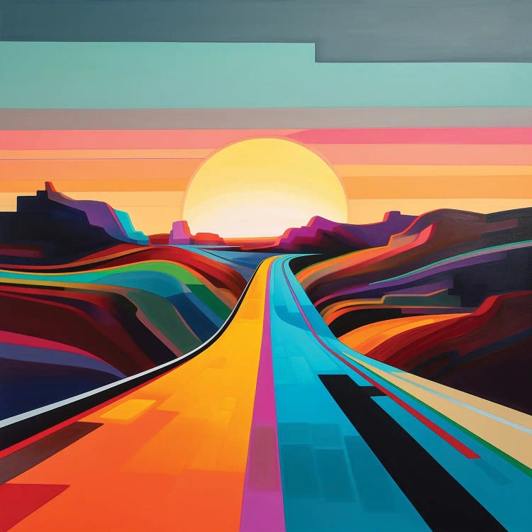 Road To The Sun by Mike Kiev wall art