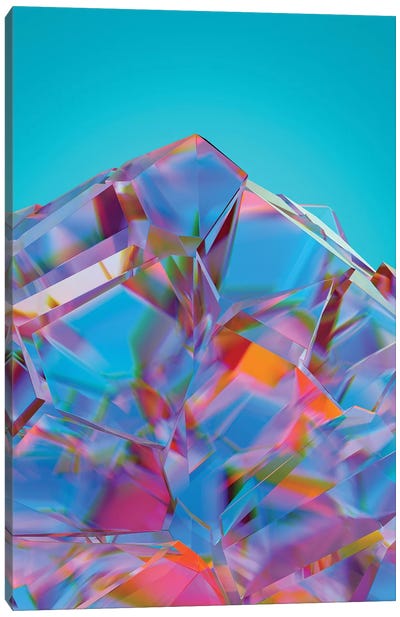 Broken Crystal Canvas Art Print - Mike Kiev