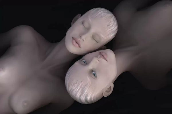 Mike Kiev: Two Women Lies In Dark Water by Mike Kiev