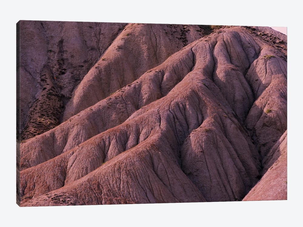 Red Eroded Mountainside by Mike Kiev 1-piece Canvas Print