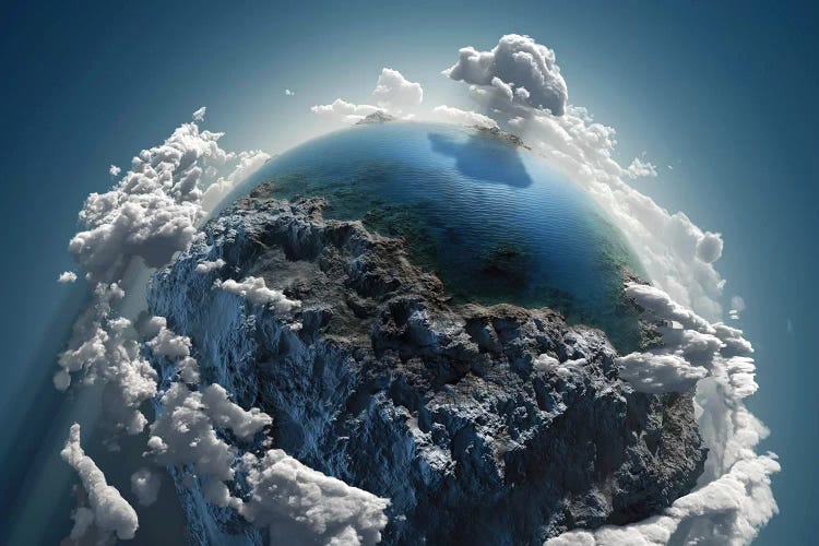 Cloud Earth In Space