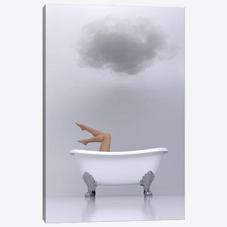 woman relaxing in the bath 2 Canvas Print #MII89} by Mike Kiev Canvas Art Print
