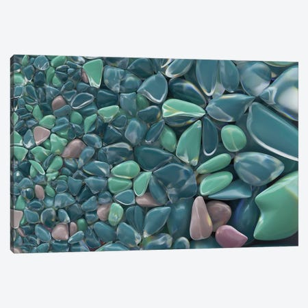 Colourful Sea Pebble Background Canvas Print #MII8} by Mike Kiev Canvas Art