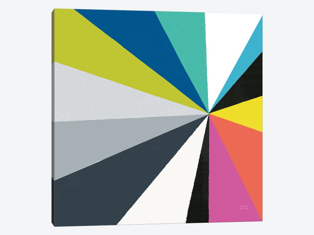 Triangulawesome Color III 1-piece Canvas Art