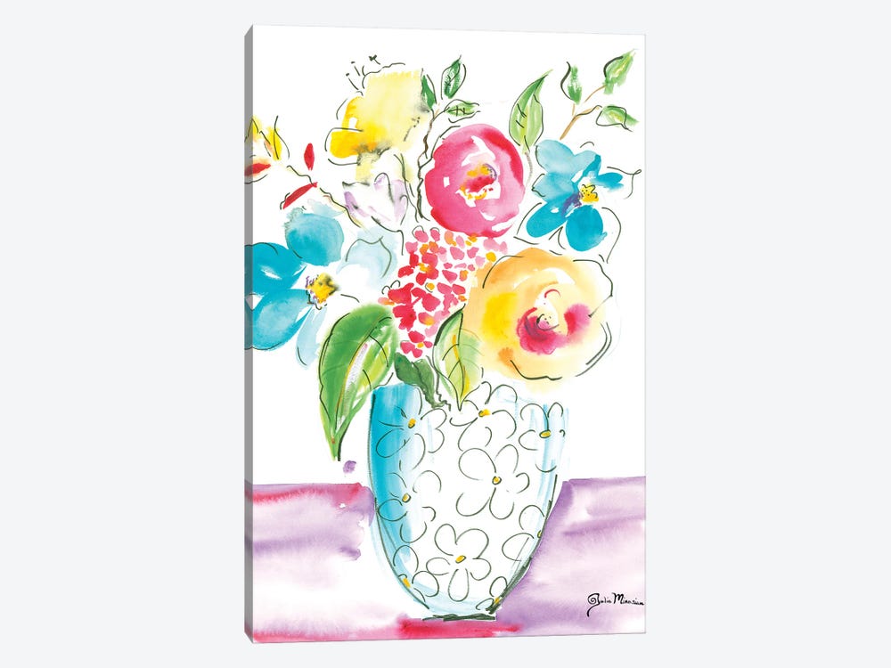 Flower Burst Vase I by Julia Minasian 1-piece Art Print