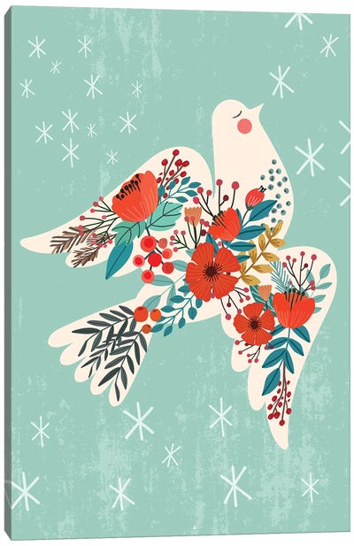 Dove Peace Canvas Art Print - Dove & Pigeon Art