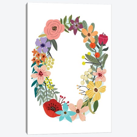 Floral Zero Canvas Print #MIO103} by Mia Charro Canvas Print