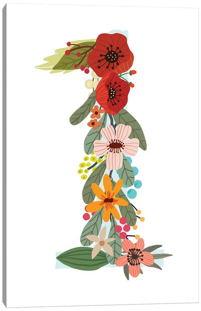 Floral One Canvas Art Print - Mia Charro