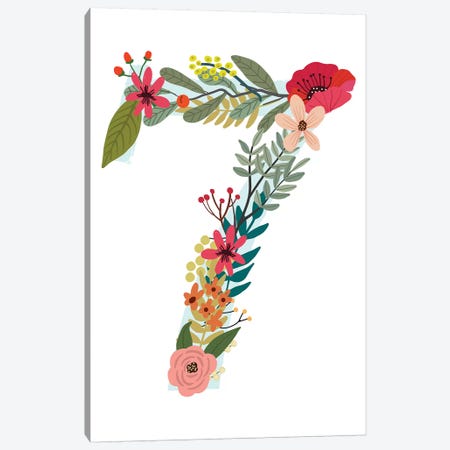 Floral Seven Canvas Print #MIO110} by Mia Charro Canvas Art