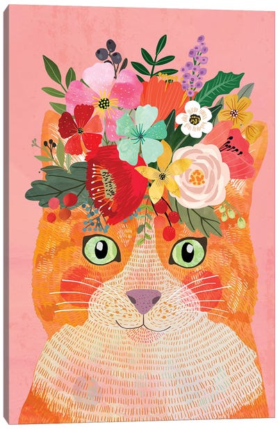 Cat Mystic Canvas Art Print - Mia Charro