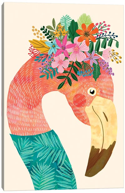 Flamingo Canvas Art Print - Mia Charro