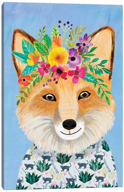 Fox Canvas Art Print - Mia Charro