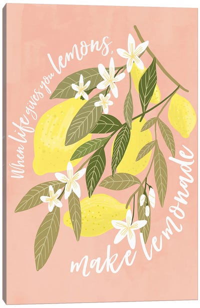 Lemons Canvas Art Print - Mia Charro