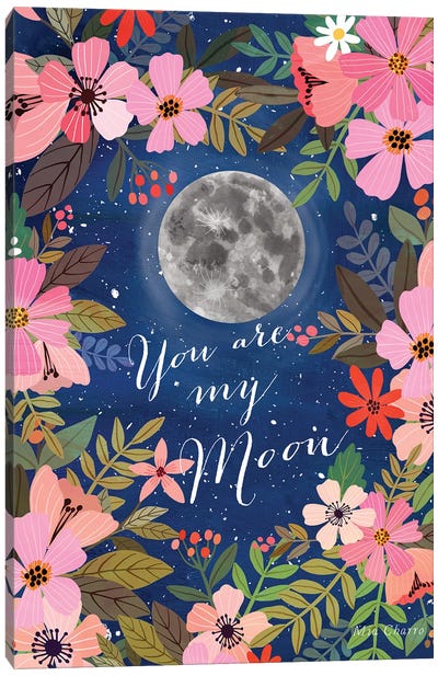 My Moon Canvas Art Print - Mia Charro