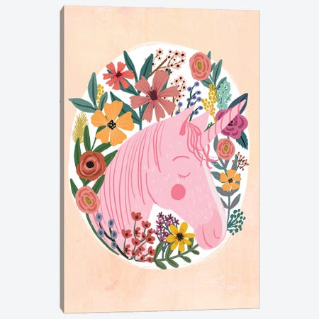 Pink Horse II Canvas Print #MIO139} by Mia Charro Canvas Artwork