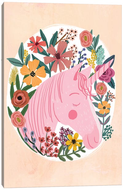 Pink Horse II Canvas Art Print - Mia Charro