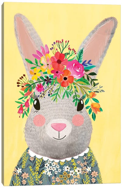Rabbit Canvas Art Print - Mia Charro