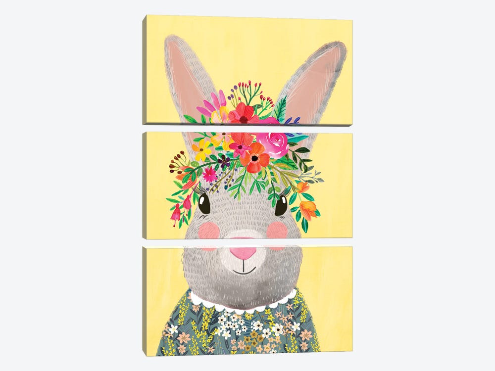 Rabbit by Mia Charro 3-piece Art Print