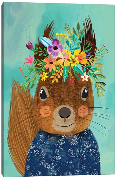 Squirrell Canvas Art Print - Squirrel Art