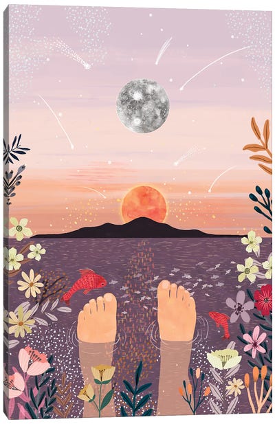 Sunset Canvas Art Print - Mia Charro