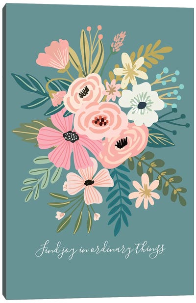Find Joy Canvas Art Print - Bouquet Art