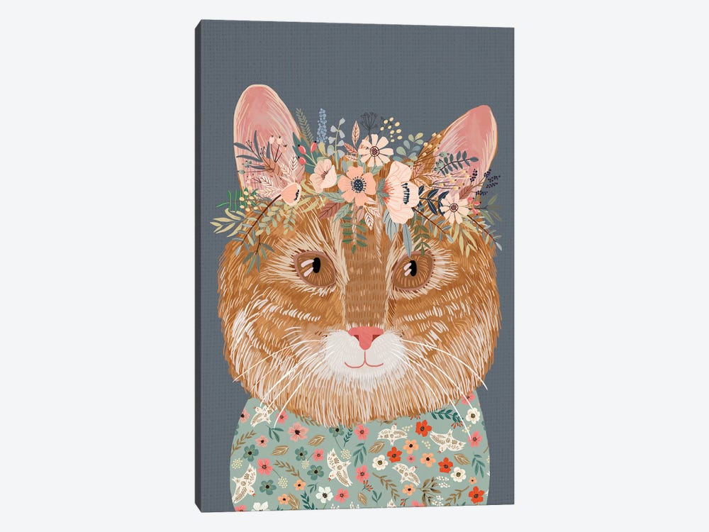 Ginger Cat by Mia Charro 1-piece Canvas Wall Art