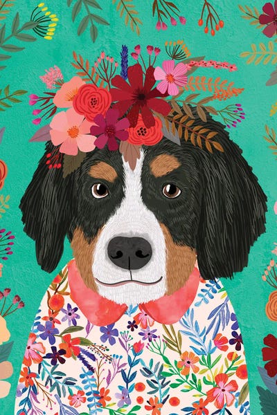 Bernese Mountain Dogs: Bernese Puzzle by Mia Charro