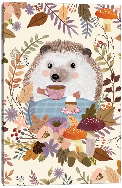 Hedgehog II Canvas Art Print - Mia Charro