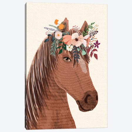 Horse Canvas Print #MIO175} by Mia Charro Art Print