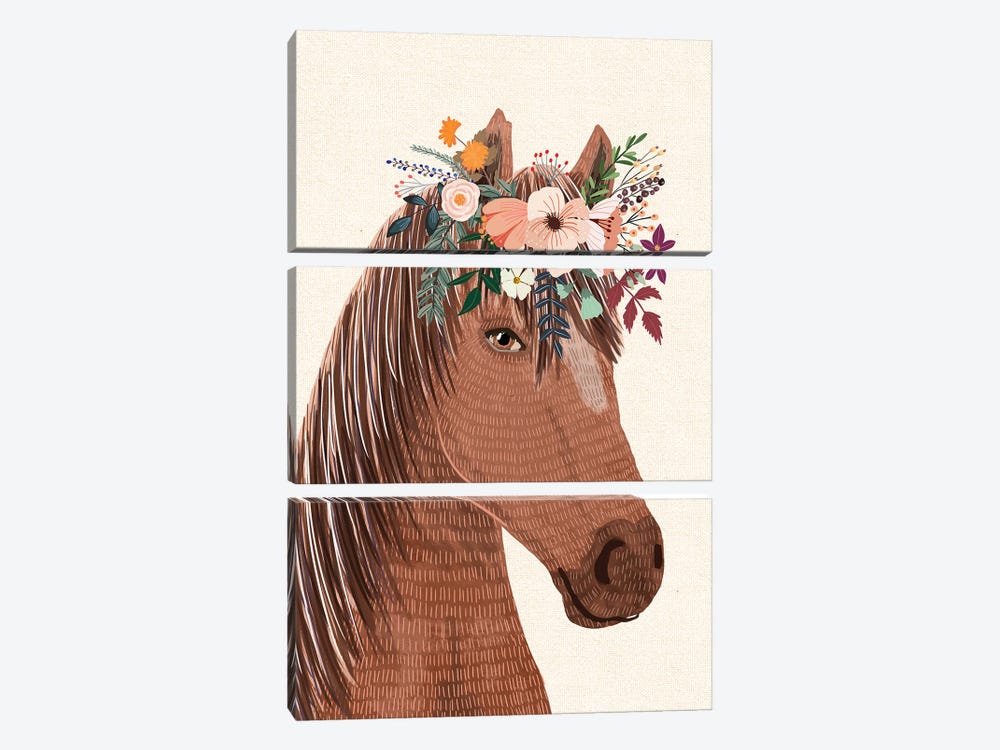 Horse by Mia Charro 3-piece Canvas Print