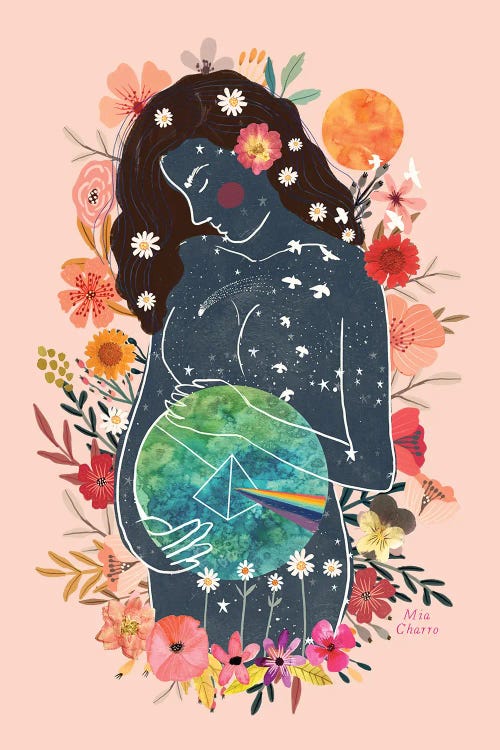 Pregnant-Gaia by Mia Charro wall art