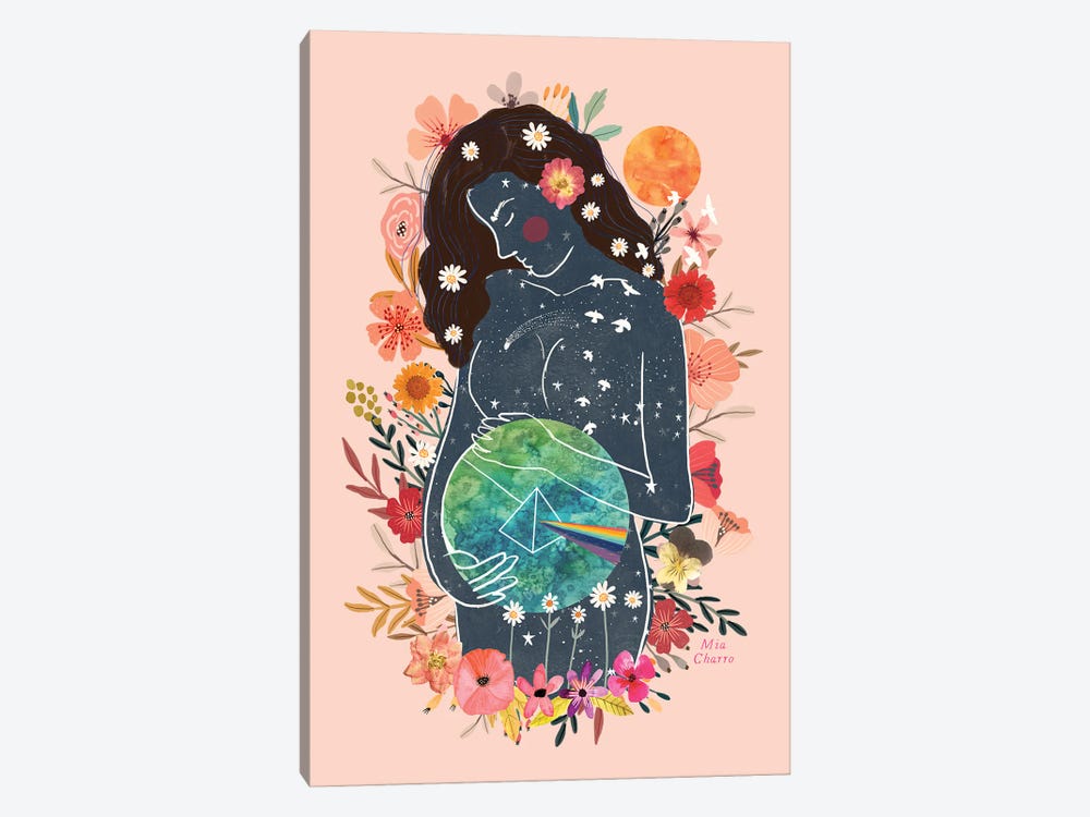 Pregnant-Gaia by Mia Charro 1-piece Canvas Wall Art