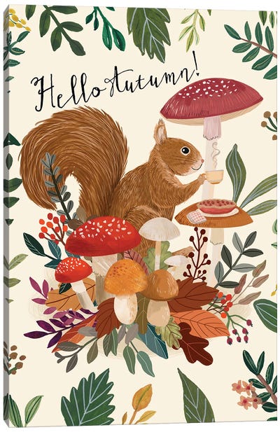 Squirrel II Canvas Art Print - Mia Charro