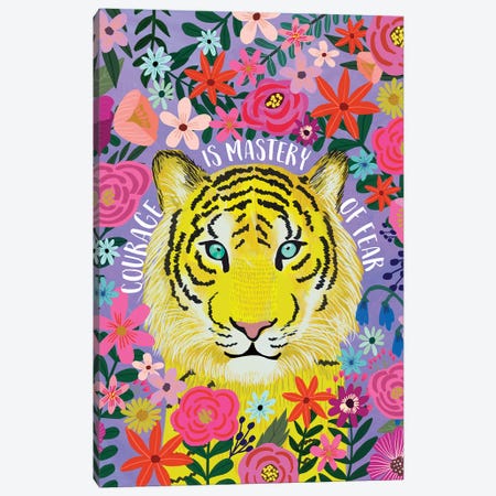 Tiger Canvas Print #MIO194} by Mia Charro Canvas Art Print